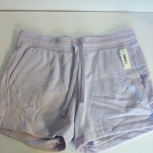 Amazon Essentials Women's Light Purple Athletic Shorts